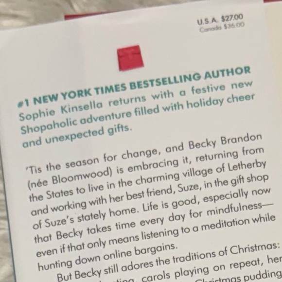 Christmas Shopaholic Hardcover Novel by Sophie Kinsella Holiday Leisure Reading - Picture 5 of 8